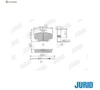 BREMSBELAGSATZ SCHEIBENBREMSE 571526J FÜR RENAULT CLIO/II/Hatchback/Van/SYMBOL