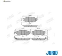 BREMSBELAGSATZ SCHEIBENBREMSE 572407J FÜR CHEVROLET ZAFIRAREZZOMPVEVANDA SAAB