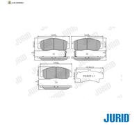 BREMSBELAGSATZ SCHEIBENBREMSE 572449J FÜR HONDA CIVIC/IX/VIII/Hatchback FR-V RL