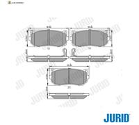 BREMSBELAGSATZ SCHEIBENBREMSE 572556J FÜR KIA CARENS/MPV/II CERATO SHUMA 1.8L