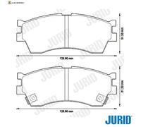 BREMSBELAGSATZ SCHEIBENBREMSE 572560J FÜR KIA CARENS/MPV CERATO RIO/Hatchback
