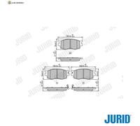 BREMSBELAGSATZ SCHEIBENBREMSE 572593J FÜR HYUNDAI i20IACCENTIII KIA RIOII 1.2L