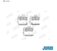 BREMSBELAGSATZ SCHEIBENBREMSE 572596J FÜR KIA SORENTO/III CARNIVAL/GRAND 3.5L