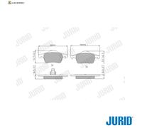 BREMSBELAGSATZ SCHEIBENBREMSE 573021J FÜR VOLVO S80 V70/II S60 XC70/Cross S70