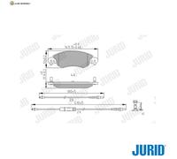 BREMSBELAGSATZ SCHEIBENBREMSE 573026J FÜR CITROËN C5/II RHZ/RHS 2.0L 6FY 1.7L