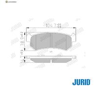BREMSBELAGSATZ SCHEIBENBREMSE 573216J FÜR CHEVROLET LACETTI NUBIRA AVEO/KALOS
