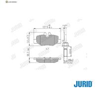 BREMSBELAGSATZ SCHEIBENBREMSE 573222J FÜR MERCEDES-BENZ VIANO VITO/Bus/MIXTO