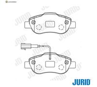 BREMSBELAGSATZ SCHEIBENBREMSE 573266J FÜR FIAT PANDA/Hatchback/Van 500 FORD