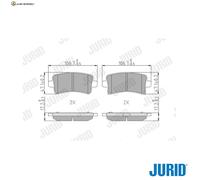 BREMSBELAGSATZ SCHEIBENBREMSE 573313J FÜR OPEL INSIGNIA/Sports/Tourer/Country