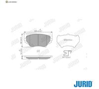 BREMSBELAGSATZ SCHEIBENBREMSE 573639J FÜR MAZDA MX-5III L831/L8-VE/L828 1.8L