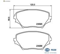 BREMSBELAGSATZ SCHEIBENBREMSE 8DB 355 009-741 FÜR TOYOTA RAV/II 1AZ-FE 2.0L 4cyl