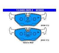 ATE 4x Bremsbeläge Bremsbelagsatz 13.0460-3605.2