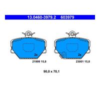 Original ATE 13.0460-3979.2 Bremsbelagsatz, Scheibenbremse