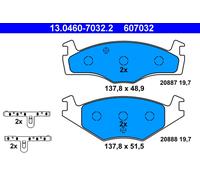 Bremsbelagsatz Scheibenbremse ATE 13.0460-7032.2 für GOLF VW CADDY SEAT IBIZA 17
