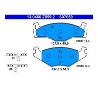 Original ATE 13.0460-7059.2 Bremsbelagsatz, Scheibenbremse