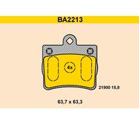 Barum BA2213 Bremsbelagsatz für Scheibenbremse Bremsbelagsatz