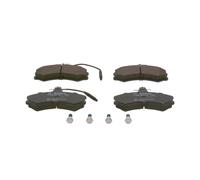 Bosch BP708 - Auto Bremsbeläge vorne - Bosch-Qualität - für leises Bremsen mit wenig Staub - ECE-R90 zertifiziert - kupferfrei - 1 Set mit 4 Bremsbelägen - Mit Zubehör