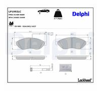 DELPHI Bremsbelagsatz, Scheibenbremse vorne rechts links mit Zubehör für PEUGEOT FIAT CITROËN LP1992LC