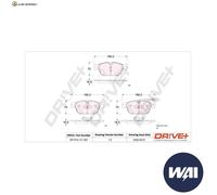 BREMSBELAGSATZ SCHEIBENBREMSE DP1010.10.1251 FÜR PEUGEOT 407/SW 508 CITROËN