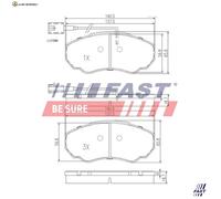 BREMSBELAGSATZ SCHEIBENBREMSE FT29107 FÜR FIAT DUCATO/Platform/Chassis/Bus/Van