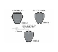 Bremsbelagsatz Scheibenbremse für Audi A6 C5 4B2 4B5 vorne Textar 24619836