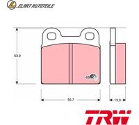 BREMSBELAGSATZ SCHEIBENBREMSE GDB102 FÜR ALFA ROMEO SPIDER GIULIA/GT GTA OPEL
