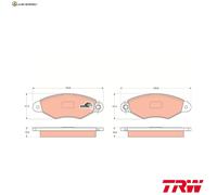 BREMSBELAGSATZ SCHEIBENBREMSE GDB1321 FÜR RENAULT KANGOO/Express CLIO/SYMBOL