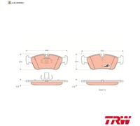 BREMSBELAGSATZ SCHEIBENBREMSE GDB1348 FÜR BMW Z4/Roadster/E85 Z3/E36 ALPINA