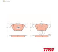 BREMSBELAGSATZ SCHEIBENBREMSE GDB1404 FÜR BMW 5/E39 M52B25 M54B25 2.5L M54B22