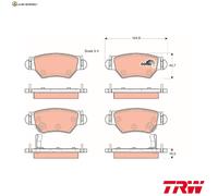 BREMSBELAGSATZ SCHEIBENBREMSE GDB1471 FÜR OPEL ASTRA/Van/Convertible/Hatchback