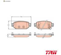 BREMSBELAGSATZ SCHEIBENBREMSE GDB2172 FÜR MAZDA 3 S5-DPTS/DPTR 1.5L Z6Y3 1.6L 3