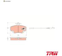 BREMSBELAGSATZ SCHEIBENBREMSE GDB400 FÜR RENAULT 19/II/Chamade/Hatchback/Van
