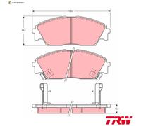 BREMSBELAGSATZ SCHEIBENBREMSE GDB763 FÜR HONDA CIVIC/Hatchback/Shuttle CRX/II