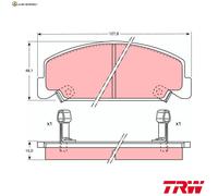 BREMSBELAGSATZ SCHEIBENBREMSE GDB764 FÜR HONDA CIVIC/Shuttle ACCORD/III 1.4L