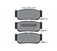 BREMSBELAGSATZ SCHEIBENBREMSE HINTEN TEXTAR 2393101 FÜR KIA SSANGYONG