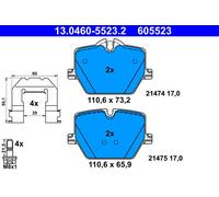 Bremsbelagsatz Scheibenbremse ATE 13.0460-5523.2 für BMW 3er Z4 Roadster i4
