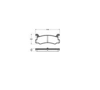Bremsbeläge Bremsbelagsatz Hinten passend für Mazda MX-5 MX-3 Gran Move V6 1.6 32229