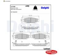 BREMSBELAGSATZ SCHEIBENBREMSE LP1508 FÜR LEXUS TOYOTA 2JZ-GE 3.0L 6cyl GS 3.0L