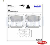 BREMSBELAGSATZ SCHEIBENBREMSE LP2027 FÜR MAZDA MX-5/RF/Targa/IV/III FIAT 2.0L