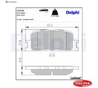 BREMSBELAGSATZ SCHEIBENBREMSE LP2703 FÜR LEXUS TOYOTA KLUGER/HIGHLANDER CAMRY