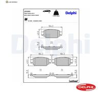 BREMSBELAGSATZ SCHEIBENBREMSE LP3393 FÜR MAZDA CX-3 PE-VPS/PEXB/PEXT/PEY5 2.0L