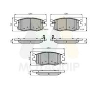 Bremsbelagsatz Scheibenbremse MOTAQUIP LVXL1311 für HYUNDAI i20 1 PB PBT ACCENT