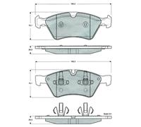 Bremsbelagsatz Scheibenbremse MTR MT477 für MERCEDES KLASSE W251 V251 W164 GL