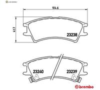 BREMSBELAGSATZ SCHEIBENBREMSE P 30 011 FÜR HYUNDAI ATOS G4HC 1.0L 4cyl ATOS