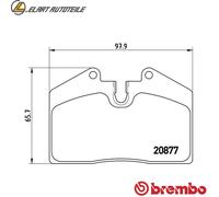 BREMSBELAGSATZ SCHEIBENBREMSE P 85 094 FÜR PORSCHE 911/Speedster/Targa 944 3.7L