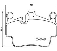 Bremsbelagsatz Scheibenbremse PAGID T1799N für PORSCHE 911 997 BOXSTER 987 Targa