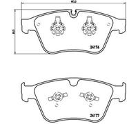 BREMBO Bremsbeläge Vorne für MERCEDES M-KLASSE (W164) R-KLASSE (W251,V251)