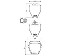Bremsbelagsatz Scheibenbremse PRIME BREMBO P 85 054 für 4D2 4D8 AUDI A8 D2 TDI