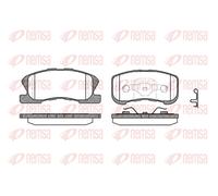 REMSA 0720.02 Bremsbelagsatz, Scheibenbremse