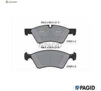 BREMSBELAGSATZ SCHEIBENBREMSE T1516N FÜR MERCEDES-BENZ M272.945/943/944 3.0L